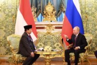 Prabowo Subianto bertemu Presiden Vladimir Putin di Istana Kremlin, Rusia. (Foto: Istimewa)