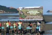 PT.Ceria Melaksanakan Green Fun Run 5 Kilometer dan Aksi Tanam Pohon Mangrove di Pesisir Kecamatan Wolo, Kabupaten Kolaka. (Foto: Istimewa)