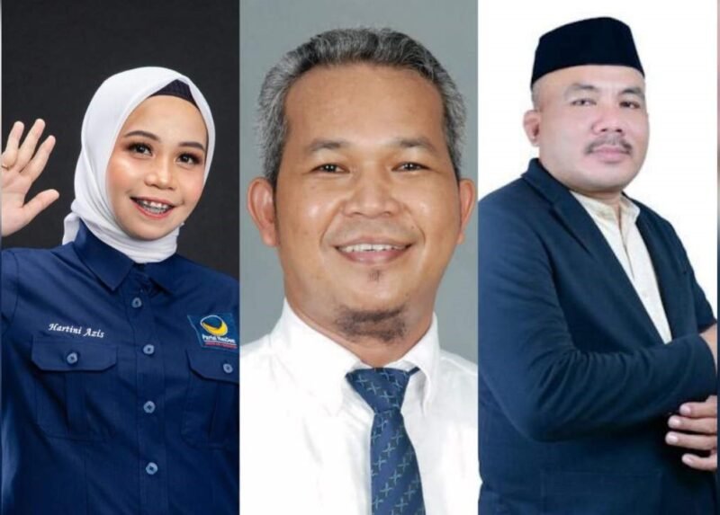 Tiga calon Ketua DPRD Sulawesi Tenggara dari Partai Nasdem. (Foto: Tangkapan Layar)