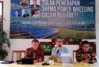 Sejumlah tokoh dan akademisi menyerukan penolakan terhadap penerapan skema Power Wheeling dalam Rancangan Undang-Undang Energi Baru dan Energi Terbarukan. (Foto: Istimewa)