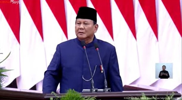 Janji-janji Prabowo Subianto di pidato perdana menjadi Presiden RI hari ini Minggu, 20 Oktober 2024. (Foto: Tangkapan Layar)