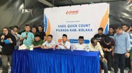 Konferensi Pers Hasil Quick Count SDI: BERAMAL Menang Telak 60,52% di Pilkada Kolaka. (Foto: Istimewa)