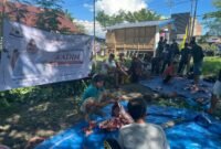 Kamar Dagang dan Industri (KADIN) Kabupaten Kolaka melaksanakan penyembelihan hewan kurban dalam rangka Hari Raya Iduladha 1446 Hijriah. (Foto: Istimewa)